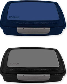 TOUCH טאץ קופסת אוכל מחולקת 2 קליפסים בנים