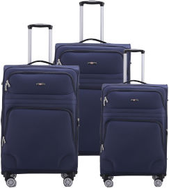 Swiss Voyager סט מזוודות בד 3 יח` 28| 24|20 Swiss Voyager Castlegate נפח מוגדל צבע נייבי