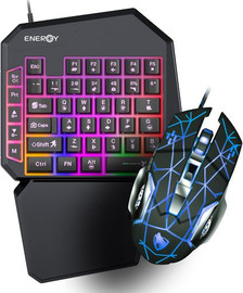 ENERGY סט מקלדת עכבר ומשטח גיימינג ENERGY אנרג'י דגם EG410