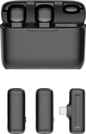 ENERGY זוג (2 יח') מיקרופון אלחוטי בלוגר לדש ENERGY J13 Type-C