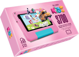 Slider טאבלט ילדים חכם 7" כולל כיסוי קשיח Slider סליידר Kids S700 WiFi ורוד