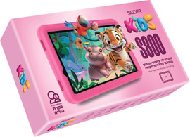 Slider טאבלט ילדים חכם 8" כולל כיסוי קשיח Slider סליידר Kids S800 WiFi+LTE ורוד