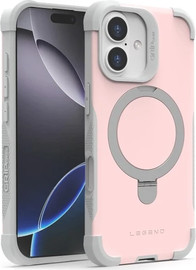 Gripcase כיסוי Grip Case Legend תומך MagSafe ל- Apple iPhone 17 בצבע ורוד