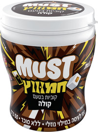 מאסט חמוץ קוביות גומי לעיסה ללא סוכר בטעם קולה