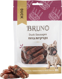 Bruno חטיף ברונו נקניקיות ברווז ותרד 80 גרם