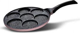 Food Appeal מחבת פנקייק 26 ס”מ 7 שקעים BLACK MARBLE ורוד מבית Food appeal