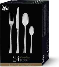 Food Appeal סט סכו"ם יוקרתי 24 חלקים SYMPHONY מבית Food appeal