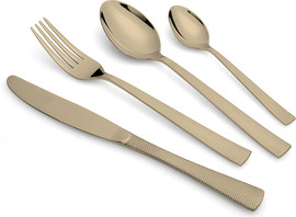 Food Appeal סט סכו"ם מהודר 24 חלקים OPAL GOLD-CHAMPGANE מבריק מבית Food appeal