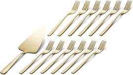 Food Appeal מארז הגשה לעוגה - מרדה + 12 מ.עוגה TOPAZ GOLD-CHAMPGANE מאט מבית Food appeal