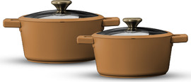 Food Appeal מארז כלי בישול 4 חלקים - סירים 20/24 ס"מ BLACKBERRY SPICES COLLECTION ג'ינג'ר מבית Food appeal