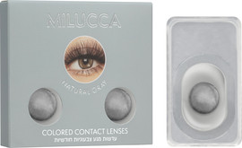 MILUCCA עדשות מגע צבעוניות חודשיות- NATURAL GREY