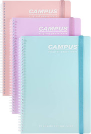 CAMPUS קמפוס ספירל סופט + גומיה 1 נושא A4=