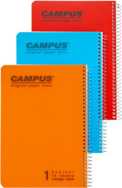 CAMPUS קמפוס 80 גרם מחברת ספירל נושא A5 1 =