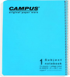 CAMPUS מחברת ספירלה A4 נושא 1 שורה CAMPUS