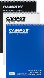 CAMPUS קמפוס בלוק ספירל סופט A4 PP לבן =