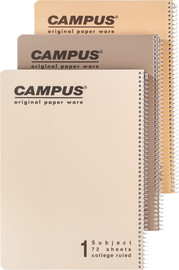 CAMPUS קמפוס 80 גרם NATURE מחברת ספירל נושא A4 1 =