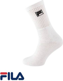 FILA גרבי פילה גבוהות מארז 20 זוגות - לבן - 30-35