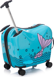 MARSHMELO מזוודת ילדים צבעונית ומעוצבת מבית Marshmelo דגם Blue Mermaid טורקיז