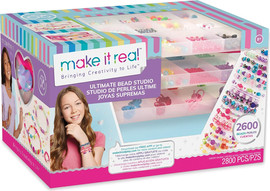 Make It Real ערכת יצירה להכנת תכשיטים הסטודיו האולטימטיבי עם 2600 חלקים