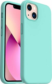 SmartCase כיסוי לאייפון 15 סיליקון פרו מגע קטיפה iPhone 15 Pro כחול טורקיז