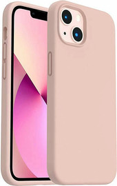 SmartCase כיסוי לאייפון 15 פלוס סיליקון מגע קטיפה iPhone 15 Plus ורוד Pink Sand