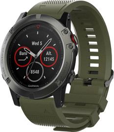 SmartCase רצועת סיליקון איכותית QuickFit 26MM לשעוני גרמין #03 Dark Green