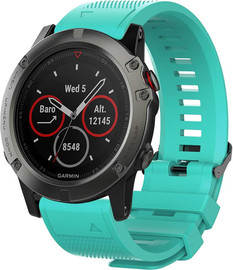 SmartCase רצועת סיליקון איכותית QuickFit 26MM לשעוני גרמין #9 Light cyan