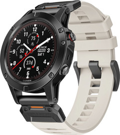 SmartCase רצועת סיליקון FKM איכותית QuickFit 26MM לשעוני גרמין בז'