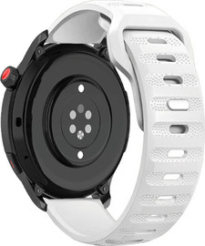 SmartCase רצועת סיליקון White סגירה פנימית Quick Release 20mm טקסטורת נקודות