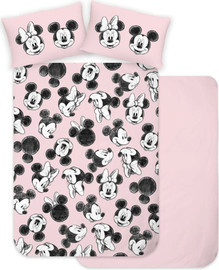 Disney מצעי ילדים ונוער 100% כותנה - Minnie all around