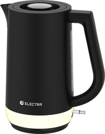 ELECTRA קומקום מואר Electra LD-K3071 - צבע שחור מוברשת