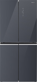 ELECTRA מקרר 4 דלתות 466 ליטר נטו Electra EL522GS עם התקן משמרת השבת - גימור זכוכית כסופה