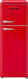 ELECTRA מקרר מקפיא עליון רטרו 208 ליטר Electra ELR210R - גימור אדום