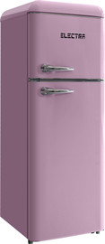 ELECTRA מקרר מקפיא עליון רטרו 208 ליטר Electra ELR210P - גימור ורוד