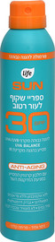 לייף SUN ספריי שקוף לעור רטוב להגנה מהשמש SPF30