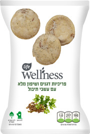 לייף וולנס פריכיות דגנים ושיפון מלא עשבי תיבול