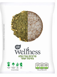 לייף וולנס לייף וולנס פריכיות אורז מלא בתיבול זעתר