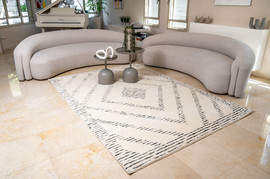 BuyCarpet שטיח מרקש 1355A לבן/שחור