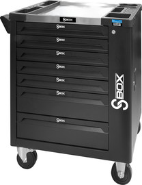 Kasco עגלת כלים 7 מגירות + 250 כלים – שחור מט - KASCO