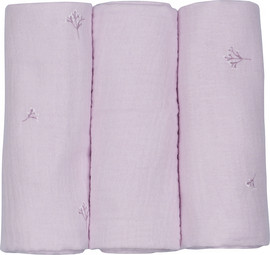 Olimoli שלישיית חיתולי S טטרה ליין גינה אורבנית – 3 Small Swaddle 60X60 cm