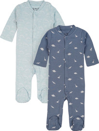 Olimoli מארז זוג אוברולים מודפס בנים – Baby Coverall 2 PCS