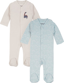 Olimoli מארז זוג אוברולים מודפס בנים – Baby Coverall 2 PCS