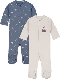 Olimoli מארז זוג אוברולים מודפס בנים – Baby Coverall 2 PCS