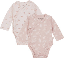 Olimoli מארז זוג בגדי גוף מודפס בנות – Baby Body Suit 2 PCS
