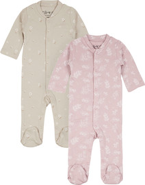 Olimoli מארז זוג אוברולים מודפס בנות – Baby Coverall 2 PCS