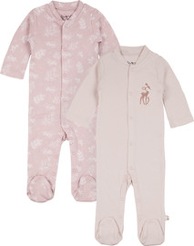 Olimoli מארז זוג אוברולים מודפס בנות – Baby Coverall 2 PCS