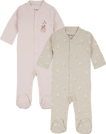Olimoli מארז זוג אוברולים מודפס בנות – Baby Coverall 2 PCS