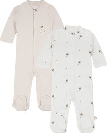 Olimoli מארז זוג אוברולים מודפס יוניסקס – Baby Coverall 2 PCS