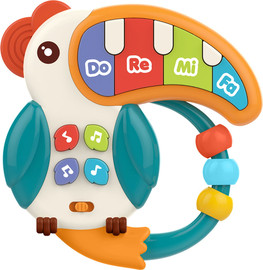 Huanger פסנתר אורות תוכי - Musical & Light Parrot Piano