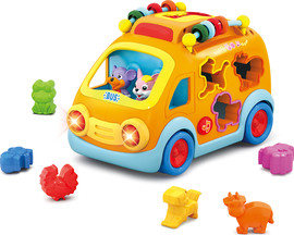 Hola Toys אוטובוס התאמת צורות - Shape Sorting Bus